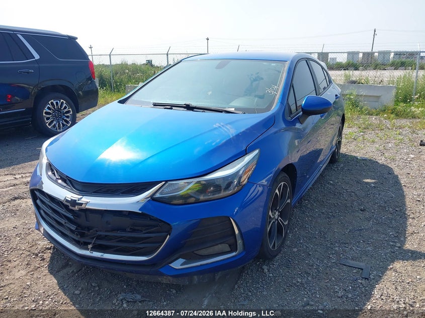 2019 Chevrolet Cruze Lt, Изъятое, IAAI, VIN 3G1BE6SM6KS545718 — фото 2