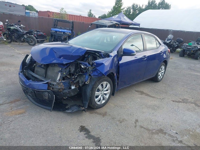 2015 Toyota Corolla, Front, IAAI, VIN 2T1BURHE8FC272442 — photo 2