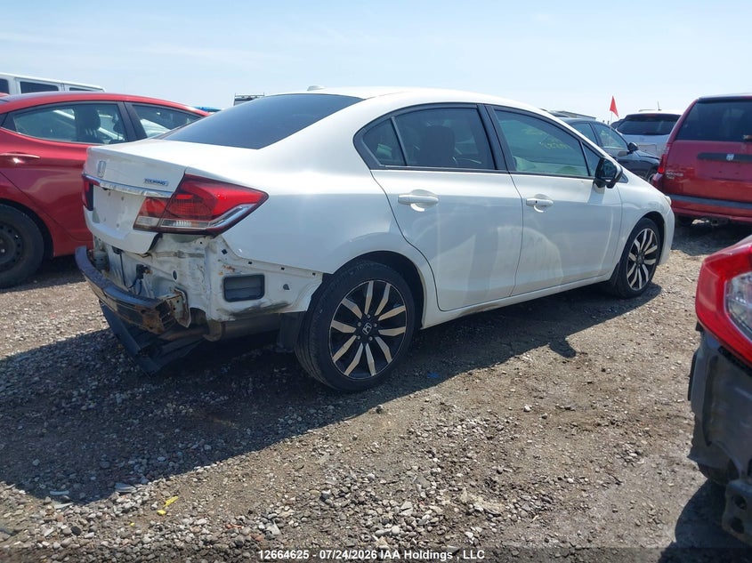 Vin: 2hgfb2f70fh049533, lot: 3067214, honda civic touring 20154