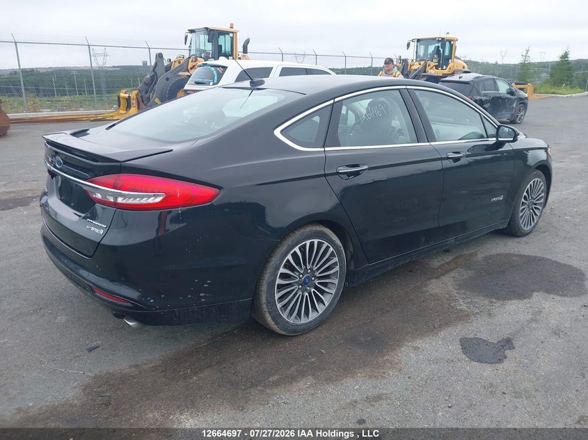 Vin: 3fa6p0ru1jr215566, lot: 3067287, ford fusion hybrid titanium 20184