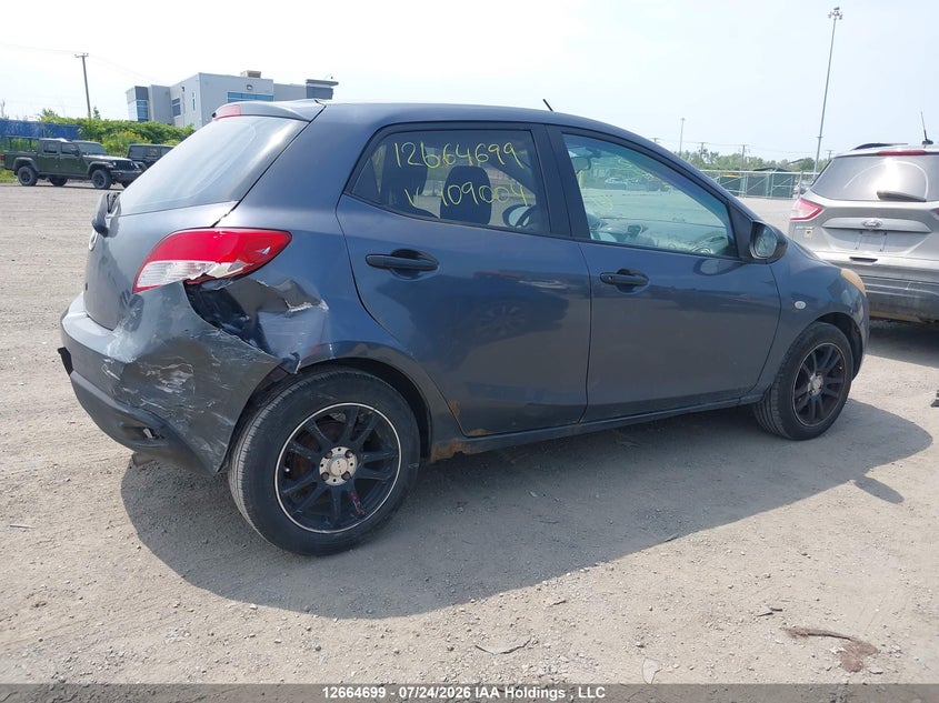 Vin: jm1de1hy6b0109004, lot: 3067289, mazda mazda2 20114
