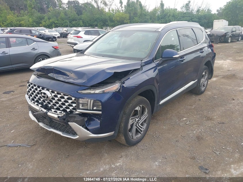 2022 Hyundai Santa Fe Sel, Rear, IAAI, VIN 5NMS3DAJ1NH433283 — photo 2