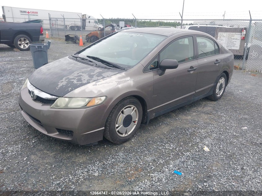 2010 Honda Civic, Front, IAAI, VIN 2HGFA1F49AH024996 — photo 2
