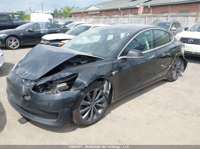 Vin: 5yj3e1ea4jf075597, lot: 3067382, tesla model 3 20182