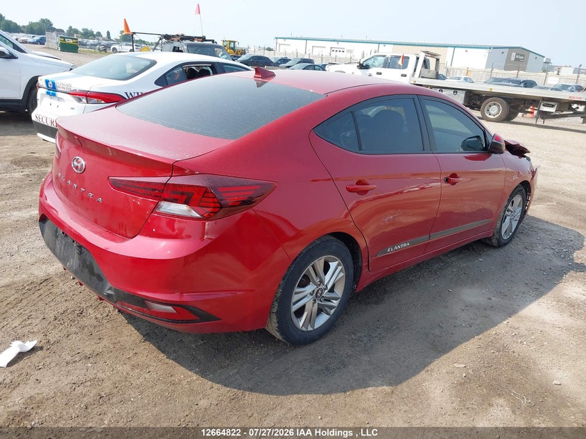 Vin: kmhd84lf9ku804760, lot: 3067424, hyundai elantra 20194