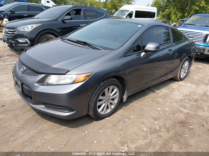 2012 Honda Civic, Удар сзади, IAAI, VIN 2HGFG3B95CH005361 — фото 2