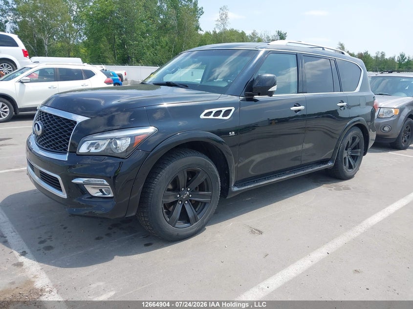 2015 Infiniti QX80, Затоплення, IAAI, VIN JN8AZ2NC4F9371583 — фото 2