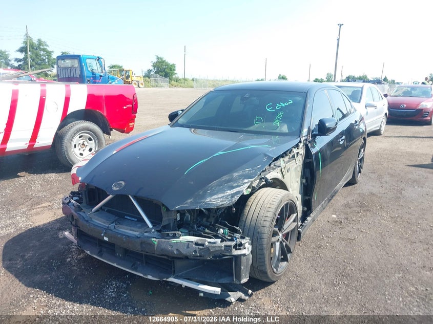 Vin: wba5u9c08nfm24750, lot: 3067507, bmw m340xi 20222