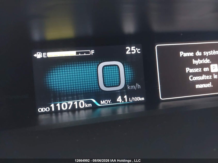 2018 TOYOTA PRIUS HATCHBACK 1.8L I-4 DOHC, VVT, 95HP