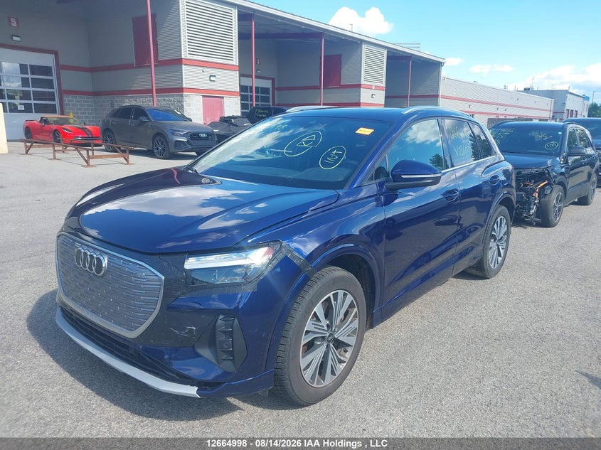2024 Audi Q4 e-tron, Удар спереду, IAAI, VIN WA1GUAFZXRP036095 — фото 2