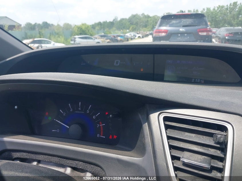 2015 HONDA CIVIC SEDAN 1.8L I4 FI SOHC 16V NF4