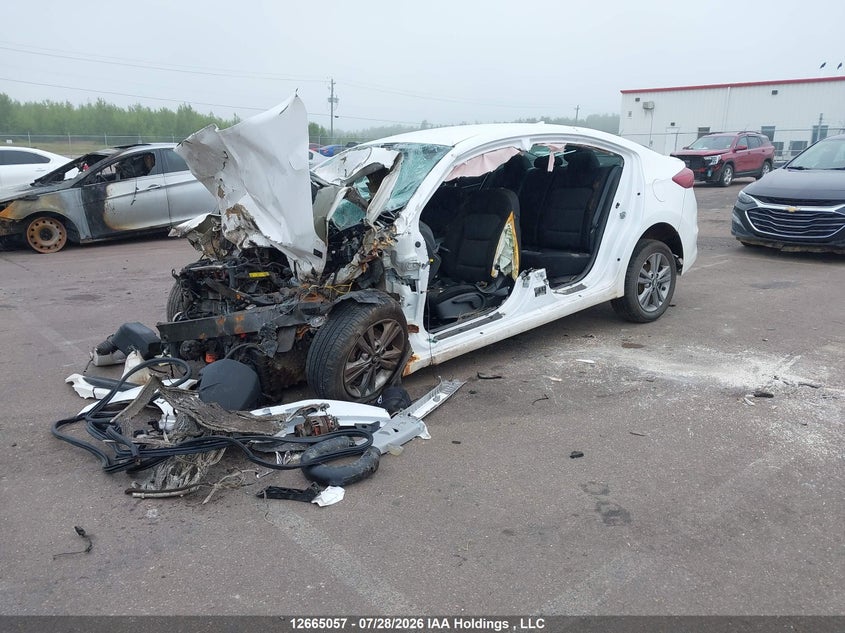 2017 Hyundai Elantra Se/Value/Limited, Удар спереди, IAAI, VIN KMHD84LF4HU322643 — фото 2