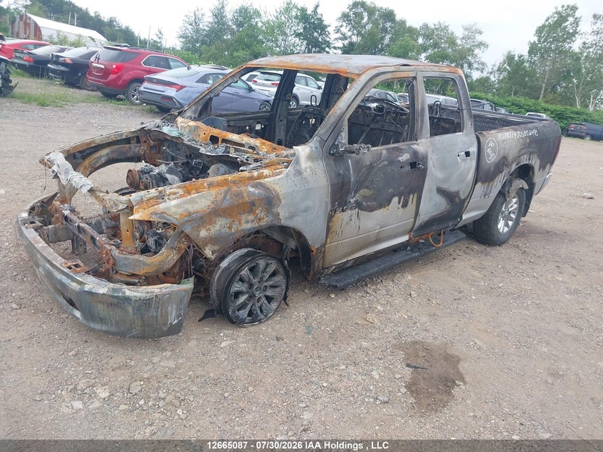 2013 RAM 1500, Total Burn, IAAI, VIN 1C6RR7FP7DS552493 — photo 2