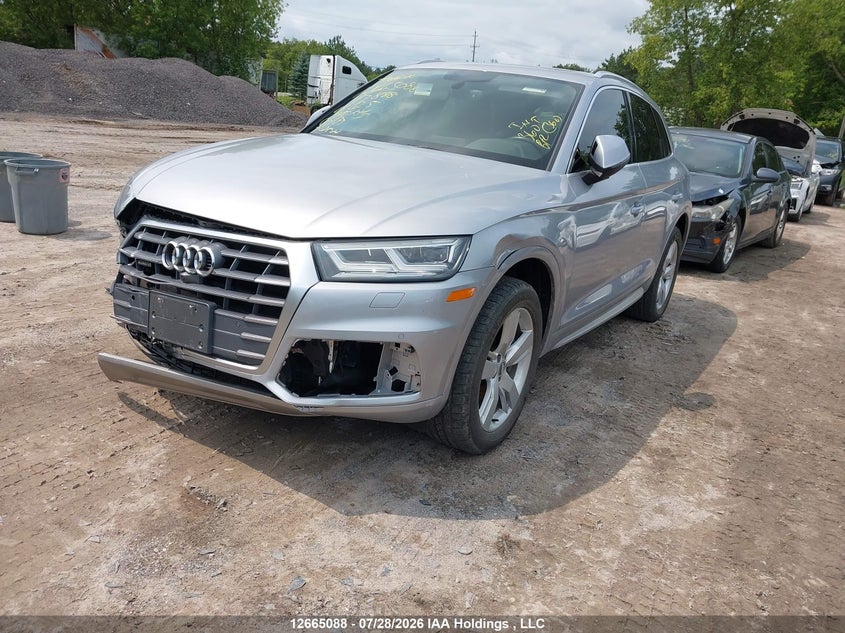 2018 Audi Q5, Front, IAAI, VIN WA1CNAFY6J2117888 — photo 2
