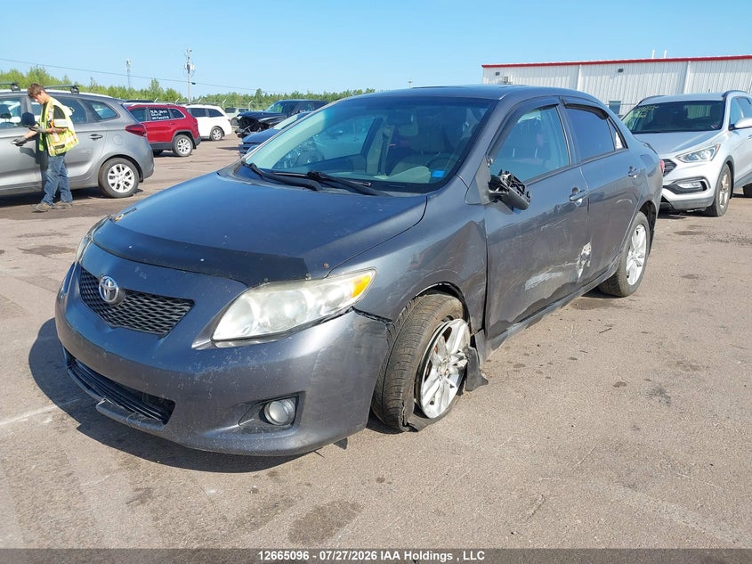 2010 Toyota Corolla Le, Front, IAAI, VIN 2T1BU4EE4AC369721 — photo 2