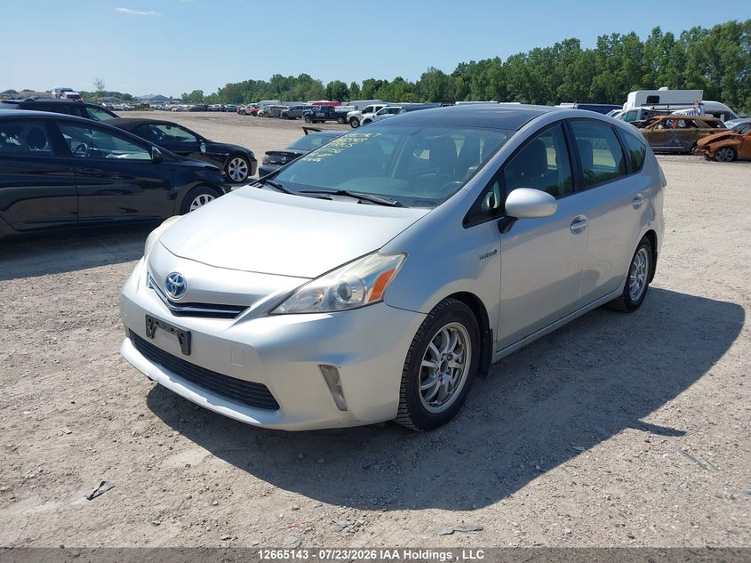 Vin: jtdzn3eu2c3111156, lot: 3067747, toyota prius v 20122
