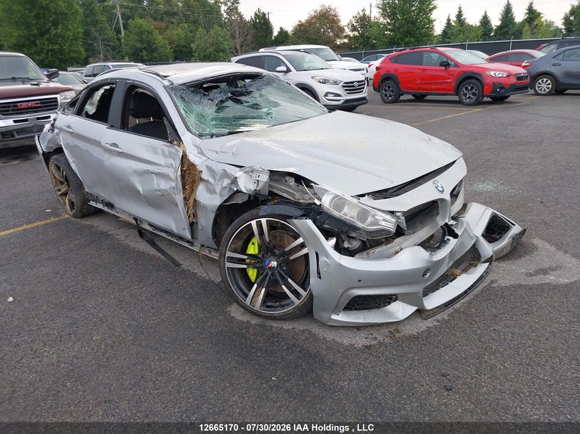 2015 BMW 435I Gran Coupe xDrive, Переворот, IAAI, VIN WBA4B3C52FGV48308