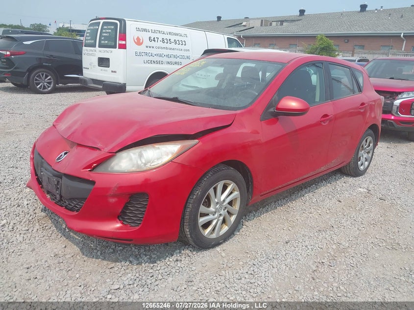 Vin: jm1bl1kf0c1516381, lot: 3067850, mazda mazda3 20122