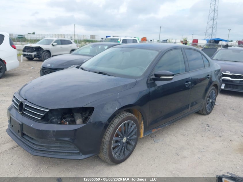 2015 Volkswagen Jetta, Front, IAAI, VIN 3VW2K7AJ0FM202861 — photo 2