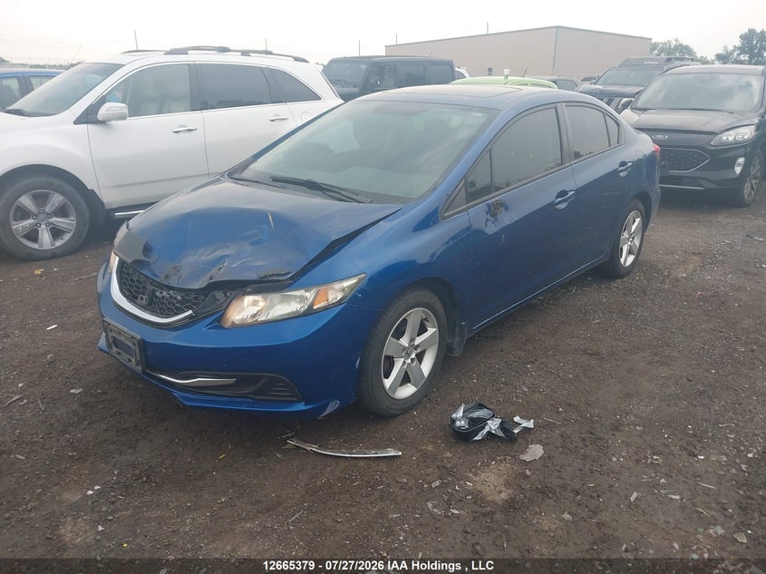 2014 Honda Civic, Front, IAAI, VIN 2HGFB2F56EH021748 — photo 2