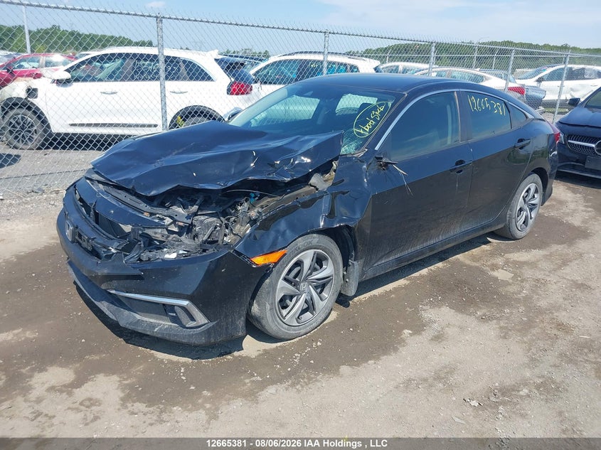 2020 Honda Civic, Front, IAAI, VIN 2HGFC2E50LH032109 — photo 2