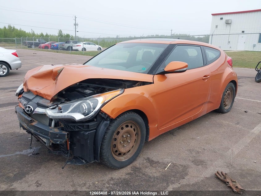 Vin: kmhtc6adxeu191401, lot: 3068040, hyundai veloster tech 20142