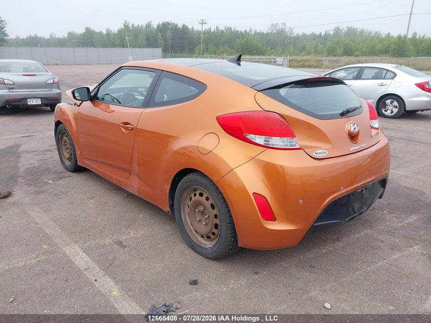 Vin: kmhtc6adxeu191401, lot: 3068040, hyundai veloster tech 20143