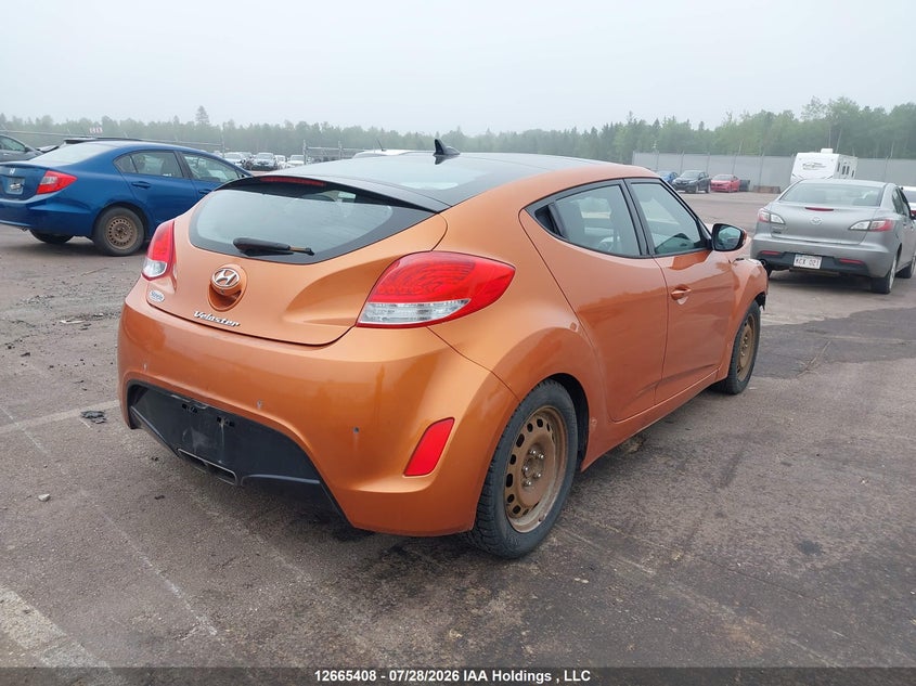 Vin: kmhtc6adxeu191401, lot: 3068040, hyundai veloster tech 20144