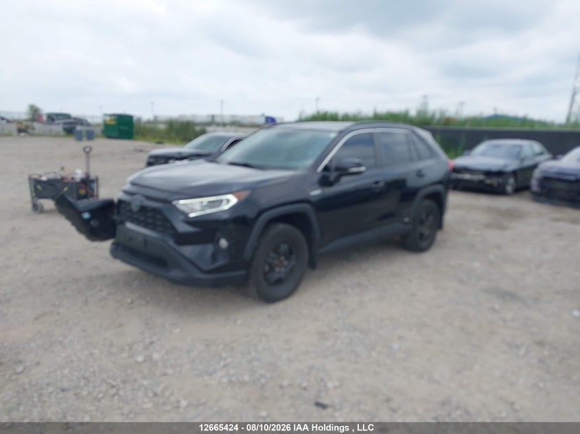 2019 Toyota Rav4 Hybrid Xle, Front, IAAI, VIN 2T3RWRFV1KW004523 — photo 2