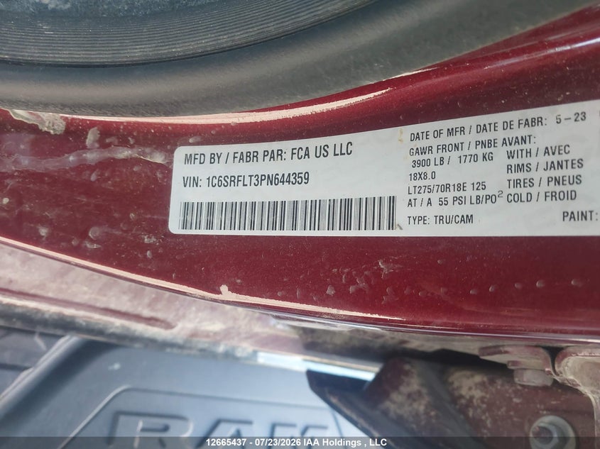 2023 RAM 1500 PICKUP 5.7L V8 N