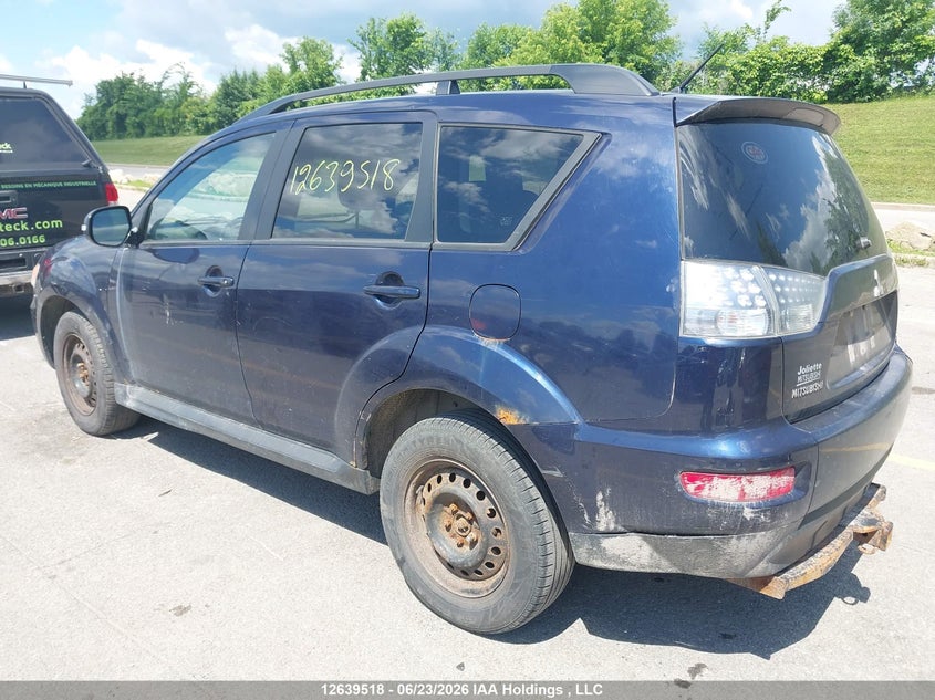 Vin: ja4jt3ax8az607361, lot: 3068093, mitsubishi outlander ls 20103