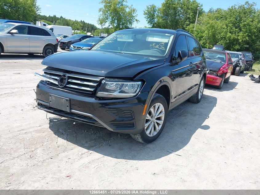 2019 Volkswagen Tiguan, Удар спереди, IAAI, VIN 3VV0B7AX2KM157027 — фото 2