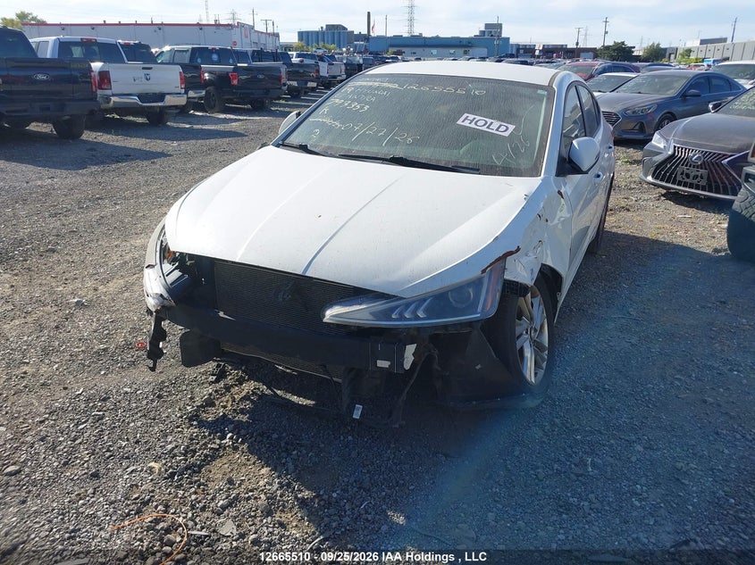 Vin: kmhd84lf5ku793353, lot: 3068192, hyundai elantra preferred 20192