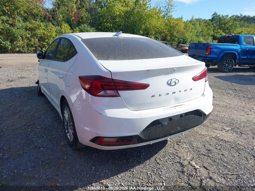 Vin: kmhd84lf5ku793353, lot: 3068192, hyundai elantra preferred 20193
