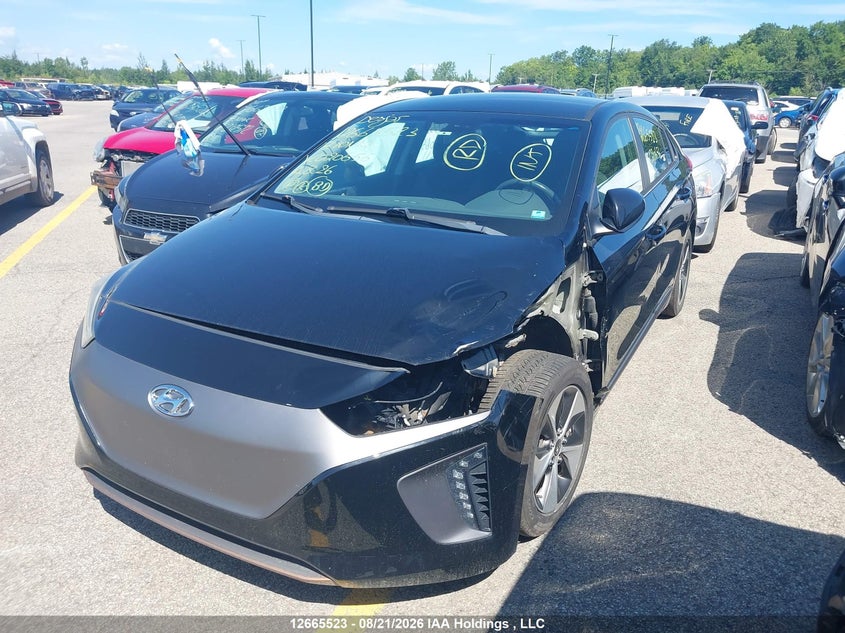2017 Hyundai Ioniq Limited, Левый перёд, IAAI, VIN KMHC85LH0HU020656 — фото 2