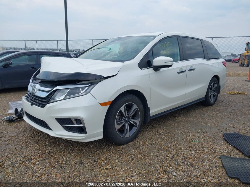 2019 Honda Odyssey Exl, Удар спереди, IAAI, VIN 5FNRL6H62KB511871 — фото 2