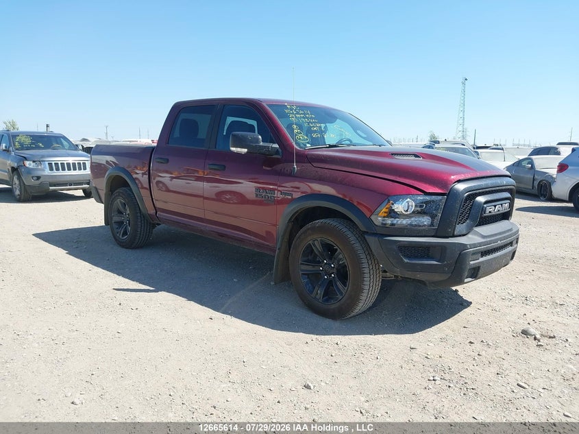 2024 Ram 1500 Classic Warlock, Удар сзади, IAAI, VIN 1C6RR7LT2RS193420