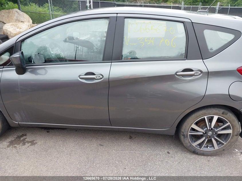 2017 NISSAN VERSA HATCHBACK 1.6L I4 FI DOHC 16V NF4