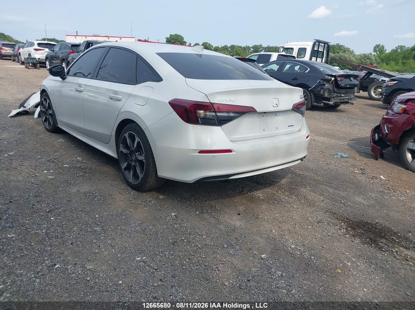 Vin: 2hgfe4f86sh008930, lot: 3068363, honda civic sport hybrid/sport touring hybrid 20253