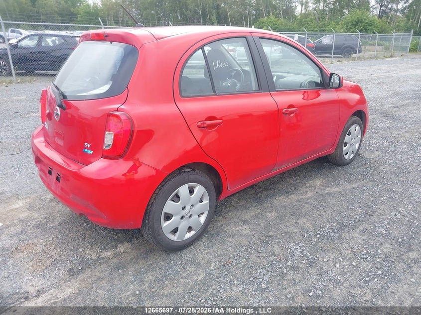 Vin: 3n1ck3cp2fl271030, lot: 3068380, nissan micra s/sr/sv 20154
