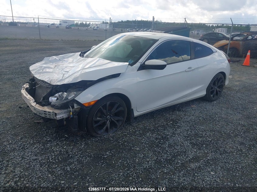 2019 Honda Civic, Front, IAAI, VIN 2HGFC4B86KH400690 — photo 2