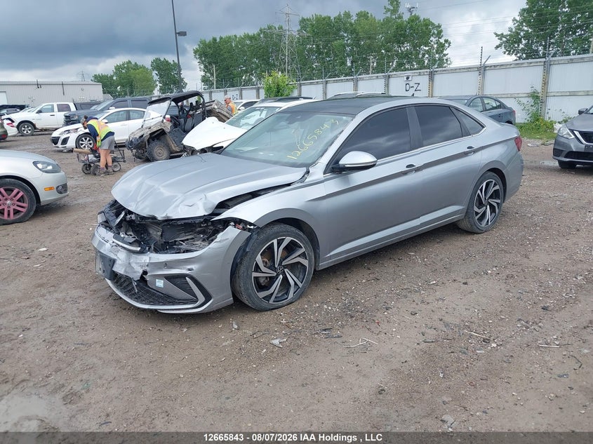 2025 Volkswagen Jetta, Front, IAAI, VIN 3VWGX7BU7SM048336 — photo 2