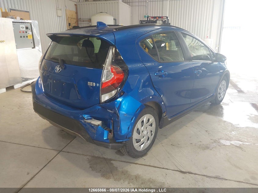 Vin: jtdkdtb30j1609249, lot: 3068555, toyota prius c 20184