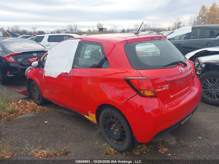 Vin: vnkjtud36ga056690, lot: 3068582, toyota yaris l/le 20163