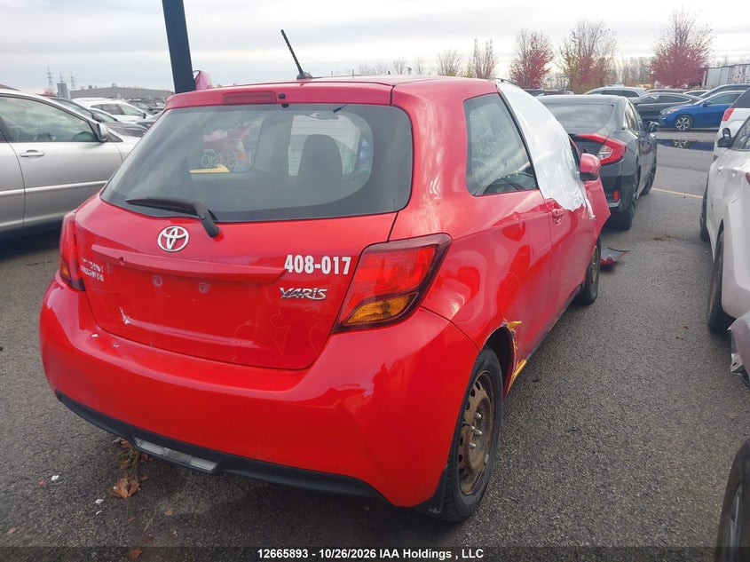 Vin: vnkjtud36ga056690, lot: 3068582, toyota yaris l/le 20164