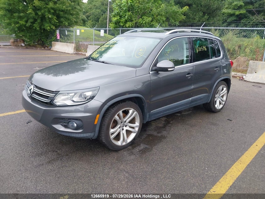 Vin: wvgbv7ax6cw005196, lot: 3068608, volkswagen tiguan s/se/sel 20122