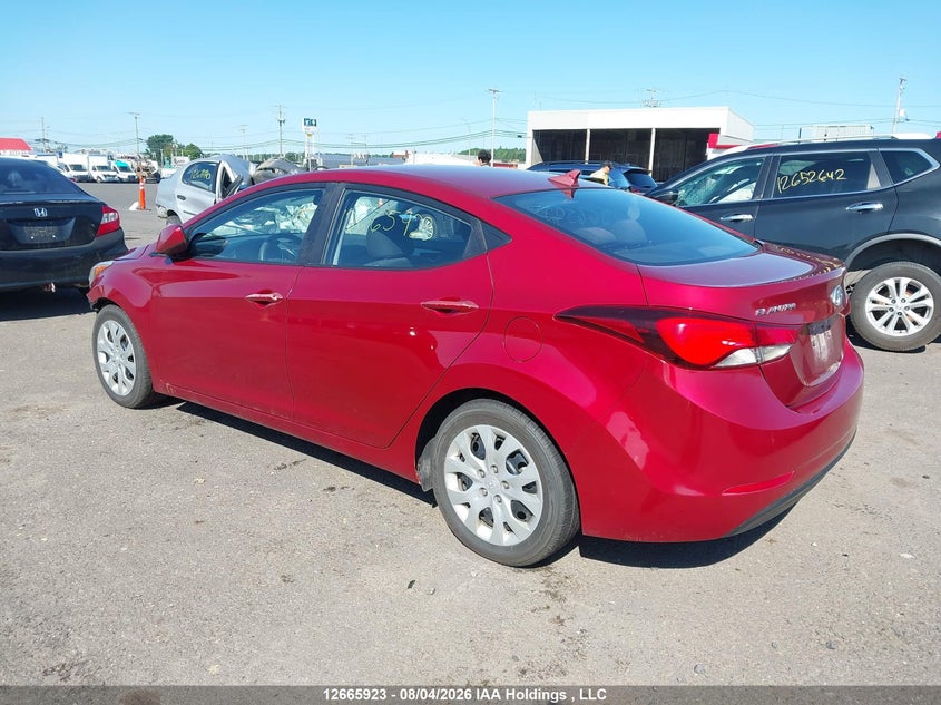 Vin: 5npdh4ae4fh626514, lot: 3068612, hyundai elantra se/sport/limited 20153