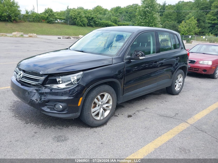 2013 Volkswagen Tiguan, Front, IAAI, VIN WVGJV7AX9DW556378 — photo 2