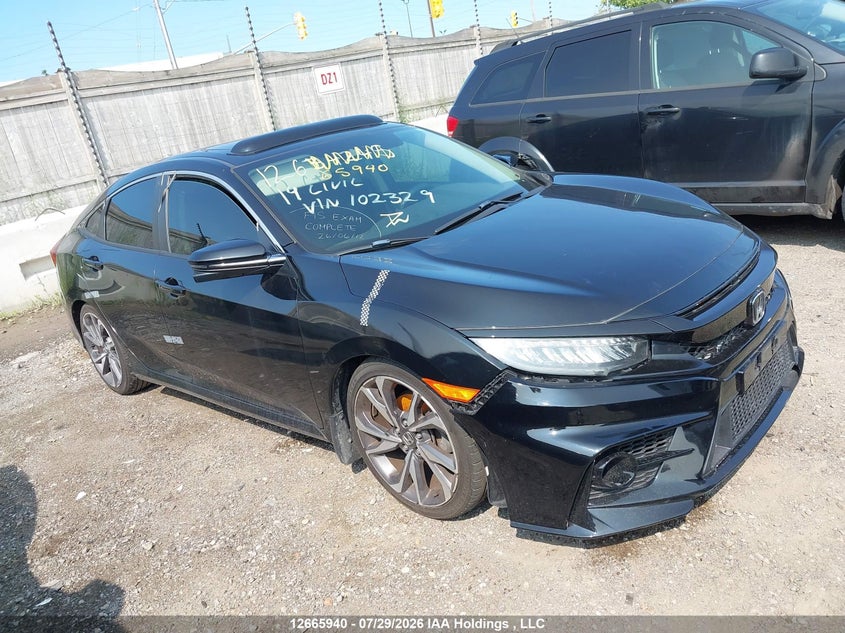 Vin: 2hgfc1f90kh102329, lot: 3068630, honda civic 2019 img_1