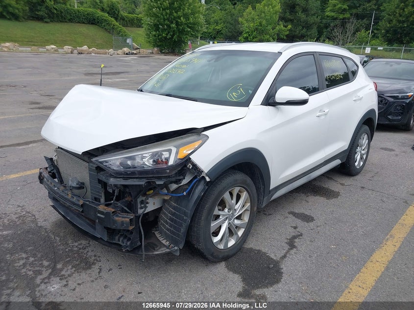 2019 Hyundai Tucson, Удар спереду, IAAI, VIN KM8J3CA46KU029542 — фото 2